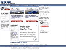 Tablet Screenshot of pepcars.com